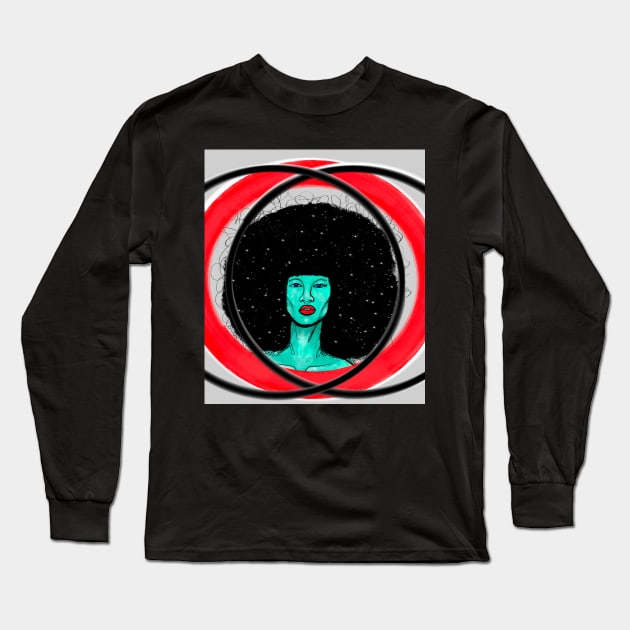 Afro Universe Design 1 Long Sleeve T-Shirt by Itssteezus